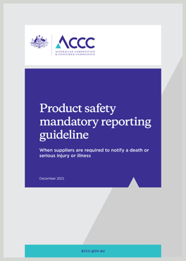Product safety mandatory reporting guideline