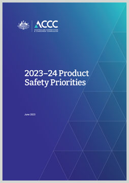 Thumbnail image of the Product Safety Priorities 2023-24 publication cover