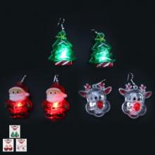 Photograph of Assorted Christmas LED Flashing Character Earrings