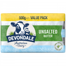 Photograph of Devondale Unsalted Butter 500g