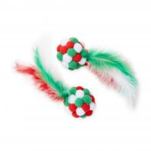 Photograph of Holiday Tails Pom Pom Cat Toy