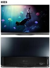 Front and back view of the LG Smart TV 65E6