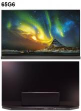 Front and back view of the LG Smart TV 65G6