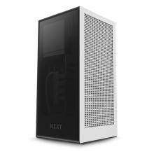 Photograph of NZXT H1 Computer Case H1-White Black-Hero-Less Dramatic